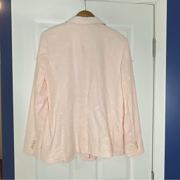 TALBOTS heathered pink cotton-blend blazer with beautiful buttons - 16 - Picture 2 of 6